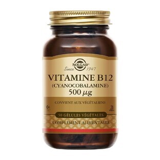 Solgar Vitamin B12 500µg 50 Vegetable Capsules