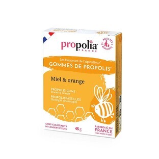 Propolia Gum with Orange Honey and Propolis 45g