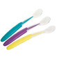 Nuk Set de 3 cucharas de silicona blanda a partir de 6 meses