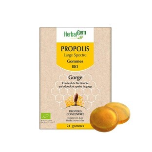 Herbalgem Propolis gume organice cu spectru larg x24