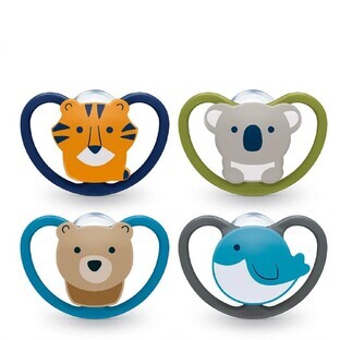 Nuk Space Physiological silicone soothers 18 to 36 months x2
