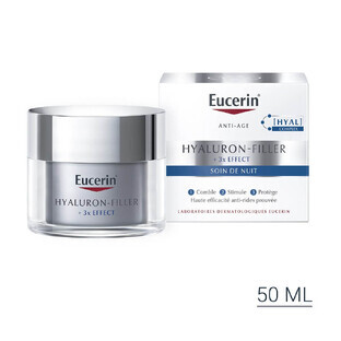 Eucerin Hyaluron-Filler + 3x Effect Crema notte anti-età 50ml