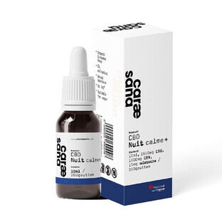 Caraesana Olio di CBD broadspectrum 1500mg + CBN 1000mg nuit calme+ 10ml
