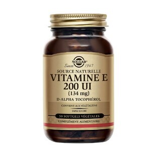 Solgar Vitamine E 200ui 50 Kapseln 134 mg Antioxydant Beauté 50 Kapseln végétales