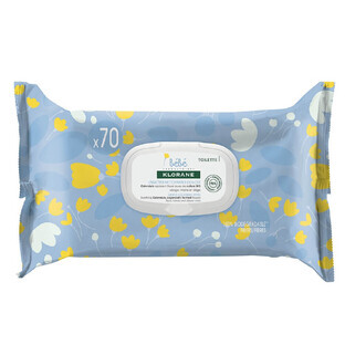 Klorane Newborn Gentle Cleansing Wipes 70 Einheiten