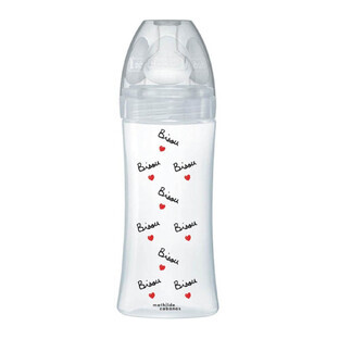 Dodie Sensation+ Flasche mit flachem Sauger fließen 2 Anti Colic 0-6 Monate 330ml Mathilde Cabanas Collection
