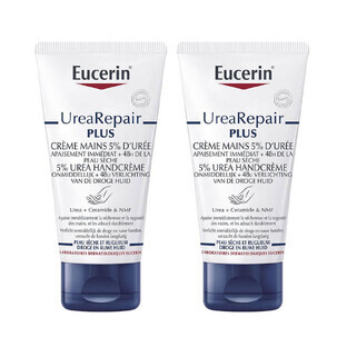 Eucerin UreaRepair Plus Crema de Manos 5% Urea Piel Seca y Dañada 2x75ml