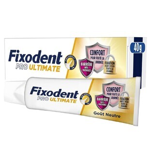 Fixodent Pro Ultimate Adhesive cream for full and partial dentures Neutral taste 40 ml