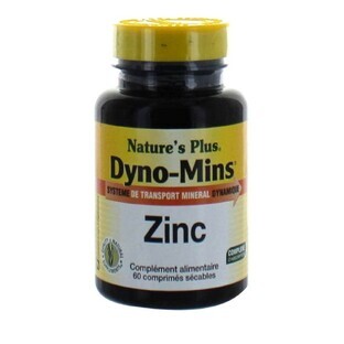 Nature'S Plus Dyno-mins Zinc 60 Comprimes 30 mg