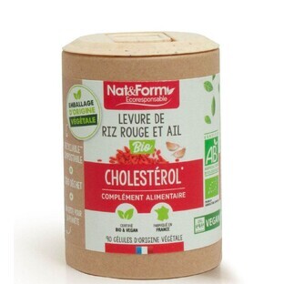 Nat&Form Lievito di riso rosso e aglio biologici Colesterolo 90 capsule