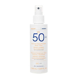 Korres Yoghurt SPF50+ Spray Zonnemulsie voor Gezicht en Lichaam 150 ml
