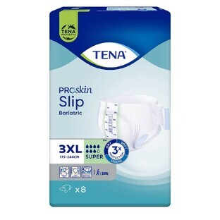 Tena Proskin Bariatric Absorbent Briefs for Bladder Weakness Size 3XL x8