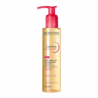 Bioderma Crealine Huile Nettoyante Démaquillante Apaisante Visage et Yeux Peaux Sensibles 150ml