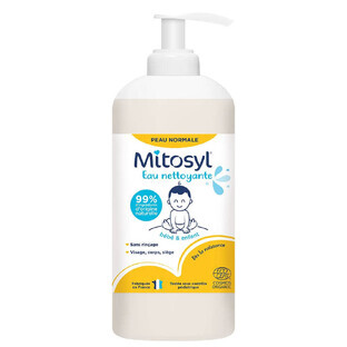 Mitosyl Agua limpiadora sin aclarado Desde el nacimiento Pieles normales 500ml