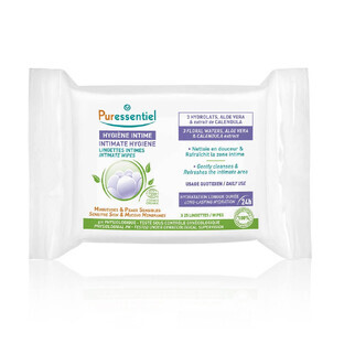 Puressentiel Intieme Hygiëne Organic Dagelijkse Intieme Doekjes Gevoelige Huid x25
