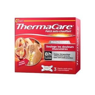 Thermacare Patchs Auto-chauffant Multi-zones x3