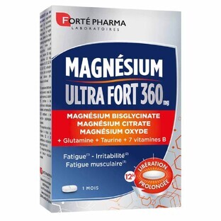 Forté Pharma Magnesium Ultra Forte 360 Stress und Müdigkeit 30 Tabletten mit verzögerter Wirkstofffreisetzung