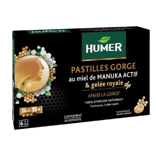 Humer Manuka-Honig Halsbonbons mit Gelee Royale x16
