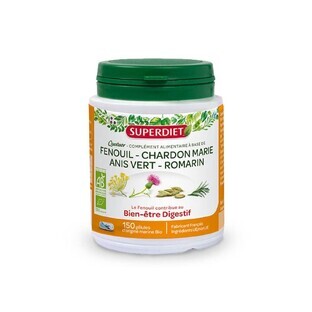 Superdiet Quatuor Digestion Fenouil Bio 150 Gelules