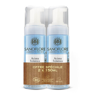 Sanoflore Aciana Botanica Foam Water Cleanser Bio 2x150ml