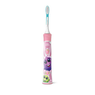 Philips Cepillo dental eléctrico sónico recargable Kids Pink Hx6352/42