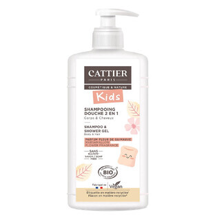 Cattier Gel doccia shampoo districante 2 in 1 profumo di fiore di altea 500ml