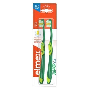 Elmex Dúo de cepillos dentales suaves Junior 6-12 años