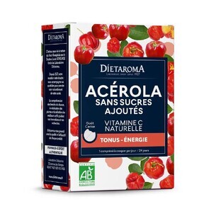 Dietaroma Acerola senza zuccheri aggiunti Energia Tonus 24 compresse