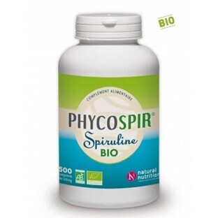 Natural Nutrition Spiruline Phycospir Bio 500 Comprimes