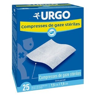Urgo Sterile Tabletten 7,5 cm x 7,5 cm x25