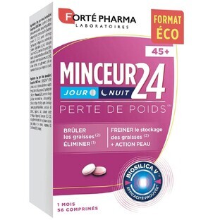 Forté Pharma Minceur 24 Perdita di peso giorno e notte per donna 45+ 56 compresse