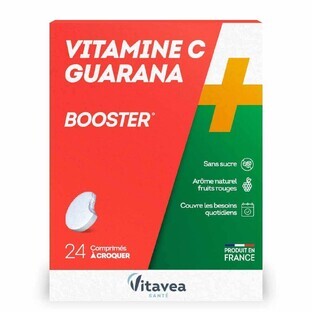 Vitavea Santé Vitamins C + Guarana Booster 24 Chewable Tablets