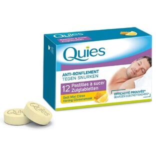 Quies Anti-ronflement Pastilles A Sucer Miel Citron X12