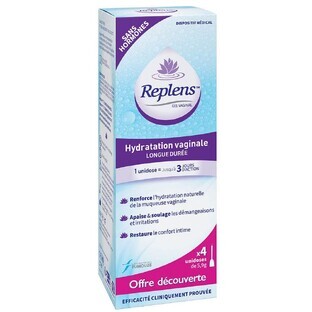 Replens feuchtigkeitsspendendes Vaginalgel 4 Einzeldosis-Applikatoren