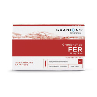 Granionen ijzer 30 drinkbare ampullen