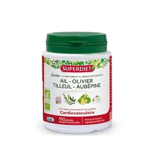 Superdiet Aglio biologico Quartetto cardiovascolare 150 Geluli