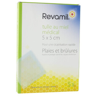 Revamil Miel Medical Tul 5x5cm 5 Apósitos 40g