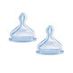 Nuk Tetines Physiologiques Silicone Transparentes First Choice Ventilees Air System 6 Mois Et Plus Pack De 2