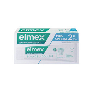 Elmex Sensitive Professional Dentifricio per alleviare i dolori Offre Spéciale 2x75ml