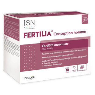 Ineldea Santé Naturelle Fertilia® Conception Homme Fertilité masculine 30 sachets