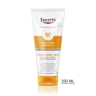 Eucerin Sun Protection Gel-Crema Spf50+ Oil Control Tocco Secco 200ml