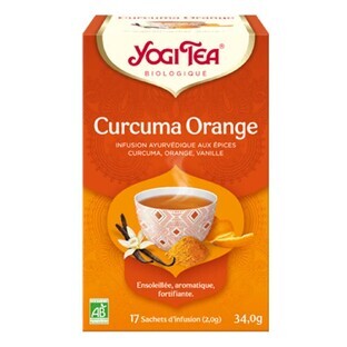 Yogi Tea Biologische Kurkuma Sinaasappelinfusie 17 Zakjes