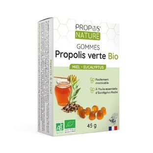Propos'Nature Gomme De Propolis Miel Et Eucalyptus Bio 45g