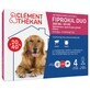 Clement-Thekan Fiprokil FIprokil Duo Flea and Tick Control for Dog 20-40kg 4 Pipettes Chien 10-20kg 2.68ml x4 pipettes