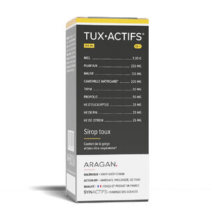 Aragan Synactifs TuxActifs from 12 years of age Cough syrup 125 ml