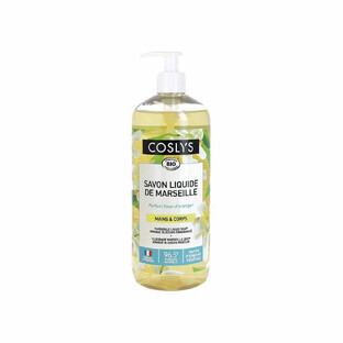 Coslys Sapone liquido di Marsiglia ai fiori d'Arancio Bio Mani e corpo 1L