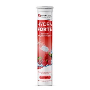 Forté Pharma Hydra Forté Booster D'hydratation Arôme Naturel Fruits rouges 24 comprimés effervescents