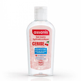 Assanis Pocket Parfumés Gel mains Hydroalcoolique Cerise 80ml