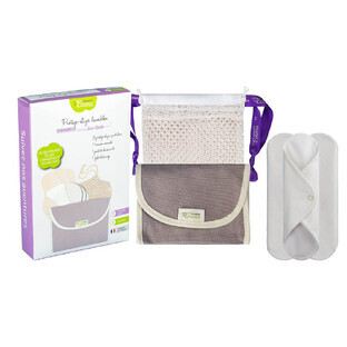 Les Tendances D'Emma Eco Belle Kit mit 3 waschbaren Slipeinlagen und Tragetasche