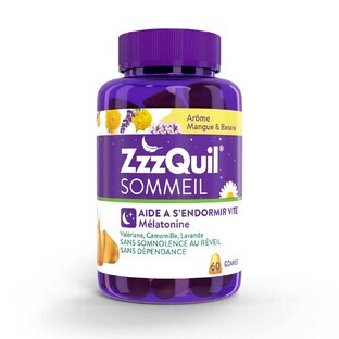 ZzzQuil Sleep Taste of Mango and Banana 60 Gummies